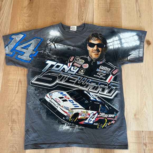 Chase Authentics Other - Tony Authentics Stewart Chase All Over Print NASCAR T-Shirt Men's L